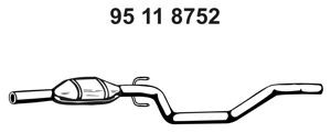 EBERSPÄCHER 95 11 8752 vidurinis duslintuvas 
 Išmetimo sistema -> Duslintuvas
3C0.253.209 D, 3C0.253.209 H
