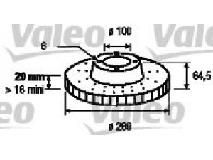 VALEO 186547 stabdžių diskas 
 Stabdžių sistema -> Diskinis stabdys -> Stabdžių diskas
43512-35190, 4351235190, J4351235190