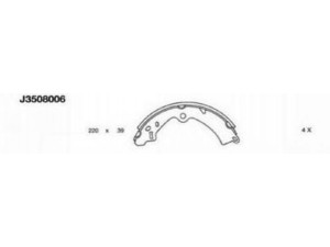 NIPPARTS J3508006 stabdžių trinkelių komplektas 
 Techninės priežiūros dalys -> Papildomas remontas
53200-80830, 53200-80840, 53210-83040
