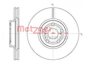 METZGER 6701.10 stabdžių diskas 
 Stabdžių sistema -> Diskinis stabdys -> Stabdžių diskas
43512-05040
