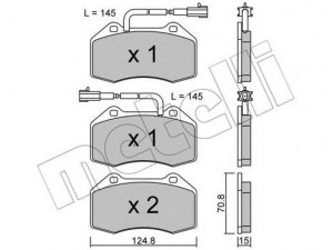 METELLI 22-0651-2 stabdžių trinkelių rinkinys, diskinis stabdys 
 Techninės priežiūros dalys -> Papildomas remontas
71765466, 77365672, 51934099, 71765466