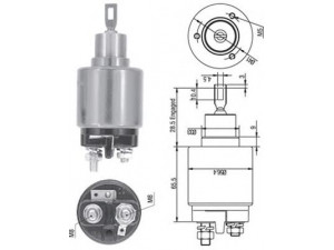 MAGNETI MARELLI 940113050128 solenoidinis jungiklis, starteris
