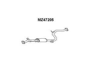VENEPORTE MZ47205 priekinis duslintuvas 
 Išmetimo sistema -> Duslintuvas
Z50940300C, Z53540300, Z55340300