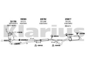 KLARIUS 780069E išmetimo sistema 
 Išmetimo sistema -> Išmetimo sistema, visa