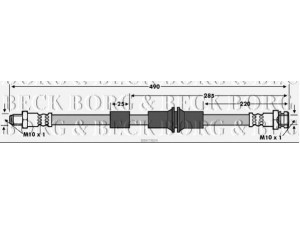 BORG & BECK BBH7804 stabdžių žarnelė 
 Stabdžių sistema -> Stabdžių žarnelės
0K2CA43980D, OK2CA-43-980D