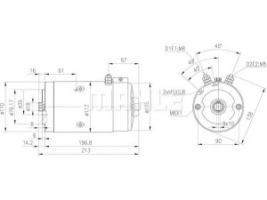 MAHLE ORIGINAL MM 86 elektrovariklis