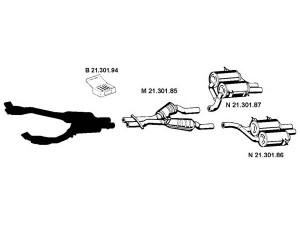 EBERSPÄCHER 212230 išmetimo sistema 
 Išmetimo sistema -> Išmetimo sistema, visa