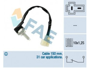 FAE 24541 stabdžių žibinto jungiklis 
 Stabdžių sistema -> Stabdžių žibinto jungiklis
93810-21000, 93810-21001, 93810-21100