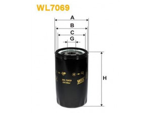WIX FILTERS WL7069 alyvos filtras 
 Techninės priežiūros dalys -> Techninės priežiūros intervalai
028115561, X524