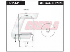 CASALS B2323 dėklas, pneumatinė pakaba
70377052, 70377054