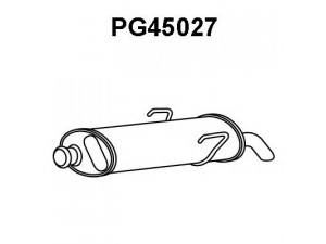 VENEPORTE PG45027 galinis duslintuvas 
 Išmetimo sistema -> Duslintuvas
172671, 172678, 172690, 172696