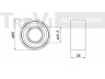 TREVI AUTOMOTIVE WB1799 rato guolio komplektas 
 Ašies montavimas/vairavimo mechanizmas/ratai -> Rato stebulė/montavimas -> Rato guolis
272747J125