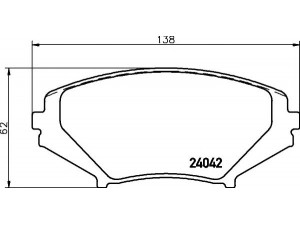 HELLA PAGID 8DB 355 010-881 stabdžių trinkelių rinkinys, diskinis stabdys 
 Techninės priežiūros dalys -> Papildomas remontas
F1Y13323ZB, F1Y93323ZA, F1YA3323ZA