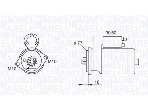 MAGNETI MARELLI 063522620010 starteris 
 Elektros įranga -> Starterio sistema -> Starteris
36100-21740, 36100-22800, 36100-21740