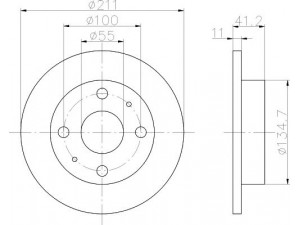 HELLA PAGID 8DD 355 107-291 stabdžių diskas 
 Stabdžių sistema -> Diskinis stabdys -> Stabdžių diskas
4351297204, 4351297204000, 4351297207