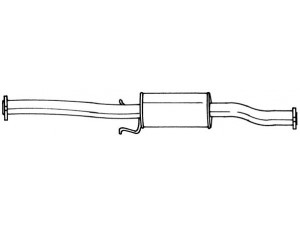 AKS DASIS SG34407 vidurinis duslintuvas 
 Išmetimo sistema -> Duslintuvas
F81240300A