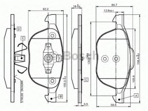 BOSCH 0 986 TB2 877 stabdžių trinkelių rinkinys, diskinis stabdys 
 Techninės priežiūros dalys -> Papildomas remontas
1223682, 1321517, 1360305, 1519528