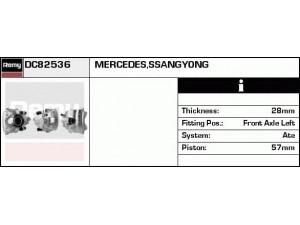 DELCO REMY DC82536 stabdžių apkaba 
 Dviratė transporto priemonės -> Stabdžių sistema -> Stabdžių apkaba / priedai