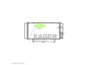 KAGER 31-0917 radiatorius, variklio aušinimas 
 Aušinimo sistema -> Radiatorius/alyvos aušintuvas -> Radiatorius/dalys
7700764838, 7700796411