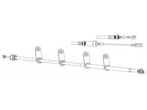 KAWE FA02265 trosas, stovėjimo stabdys 
 Stabdžių sistema -> Valdymo svirtys/trosai
1350315080