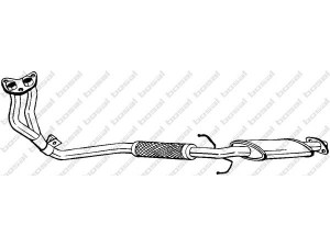 BOSAL 280-617 priekinis duslintuvas 
 Išmetimo sistema -> Duslintuvas
17410-11150