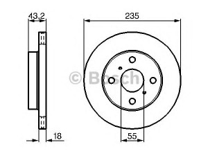 BOSCH 0 986 479 244 stabdžių diskas 
 Dviratė transporto priemonės -> Stabdžių sistema -> Stabdžių diskai / priedai
43512 0D010, 43512 52010, 43512 52020