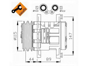 NRF 32207G kompresorius, oro kondicionierius 
 Oro kondicionavimas -> Kompresorius/dalys
46443509, 71721705