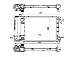NRF 51356 radiatorius, variklio aušinimas 
 Aušinimo sistema -> Radiatorius/alyvos aušintuvas -> Radiatorius/dalys
171117129839, 17111719305, 171117235259