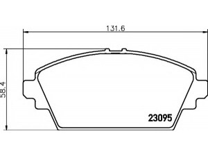 HELLA 8DB 355 011-951 stabdžių trinkelių rinkinys, diskinis stabdys 
 Techninės priežiūros dalys -> Papildomas remontas
410604u125, 410604U126, 41060AV125