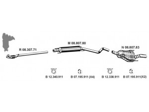 EBERSPÄCHER 082655 išmetimo sistema 
 Išmetimo sistema -> Išmetimo sistema, visa