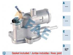 FAE 5350192 termostatas, aušinimo skystis 
 Aušinimo sistema -> Termostatas/tarpiklis -> Thermostat
611 200 06 15, 611 203 12 75
