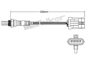 WALKER PRODUCTS 250-24788 lambda jutiklis 
 Variklis -> Variklio elektra
8 55 345, 9118698, 25165313, 96507986