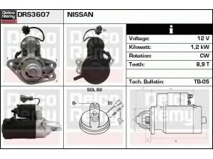DELCO REMY DRS3607 starteris 
 Elektros įranga -> Starterio sistema -> Starteris
M1T72281, M1T72281A, M1T72285, M1T72781