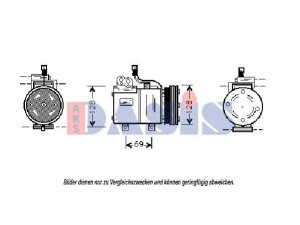 AKS DASIS 858400N kompresorius, oro kondicionierius 
 Oro kondicionavimas -> Kompresorius/dalys
9770122261, 9770124800, 9770129510