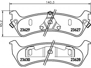 HELLA PAGID 8DB 355 010-031 stabdžių trinkelių rinkinys, diskinis stabdys 
 Techninės priežiūros dalys -> Papildomas remontas
XL2Z2200AA, F5TZ2200A, XL2Z2200BA