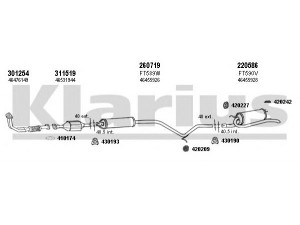 KLARIUS 330517E išmetimo sistema 
 Išmetimo sistema -> Išmetimo sistema, visa