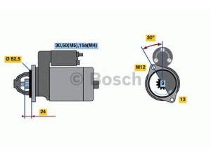 BOSCH 0 001 108 021 starteris 
 Elektros įranga -> Starterio sistema -> Starteris
951 604 101 00