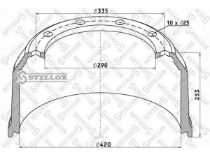 STELLOX 85-00038-SX stabdžių būgnas
0310667540
