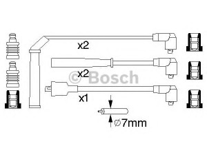 BOSCH 0 986 356 730 uždegimo laido komplektas 
 Kibirkšties / kaitinamasis uždegimas -> Uždegimo laidai/jungtys
B2450 94M27