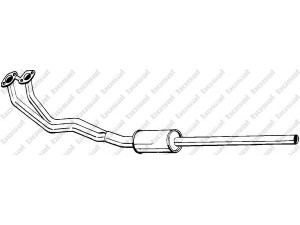 BOSAL 287-763 priekinis duslintuvas 
 Išmetimo sistema -> Duslintuvas
88.22.165