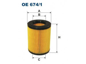 FILTRON OE674/1 alyvos filtras 
 Filtrai -> Alyvos filtras
2632027100