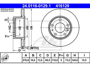 ATE 24.0116-0129.1 stabdžių diskas 
 Stabdžių sistema -> Diskinis stabdys -> Stabdžių diskas
2991646