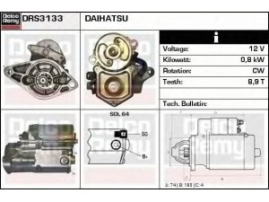 DELCO REMY DRS3133 starteris 
 Elektros įranga -> Starterio sistema -> Starteris
M3T40771