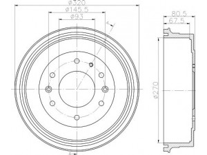 HELLA PAGID 8DT 355 301-051 stabdžių būgnas 
 Stabdžių sistema -> Būgninis stabdys -> Stabdžių būgnas
3780207, XM341126AA, UH7126251