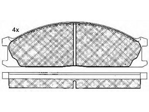 BSF 10773 stabdžių trinkelių rinkinys, diskinis stabdys 
 Techninės priežiūros dalys -> Papildomas remontas
4106005N90, 4106005N93, 4106023C91