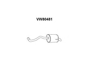 VENEPORTE VW80481 galinis duslintuvas 
 Išmetimo sistema -> Duslintuvas
6E0253609A