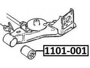 ASVA 1101-001 valdymo svirties/išilginių svirčių įvorė 
 Ašies montavimas/vairavimo mechanizmas/ratai -> Valdymo svirtis/pasukamosios svirties sujungimas -> Montavimas/sutvirtinimas
0402642, 402642, 90189050