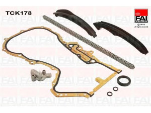 FAI AutoParts TCK178 pavaros grandinės komplektas 
 Variklis -> Variklio uždegimo laiko reguliavimo kontrolė -> Sinchronizavimo grandinė/įtempiklis/kreiptuvas -> Pavaros grandinės komplektas
03C109158A