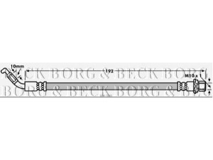 BORG & BECK BBH7889 stabdžių žarnelė 
 Stabdžių sistema -> Stabdžių žarnelės
90947-02F87