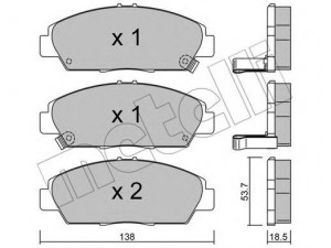 METELLI 22-0172-0 stabdžių trinkelių rinkinys, diskinis stabdys 
 Techninės priežiūros dalys -> Papildomas remontas
45022-S30-G10, 45022-S30-G12, 45022-SN7-G42
